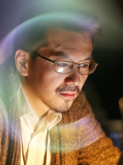 Man using laptop