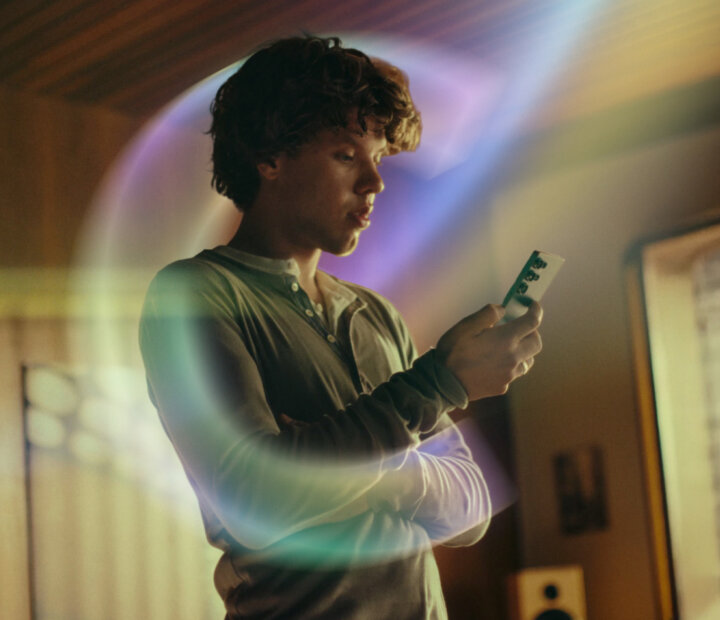 Cinematic guy phone